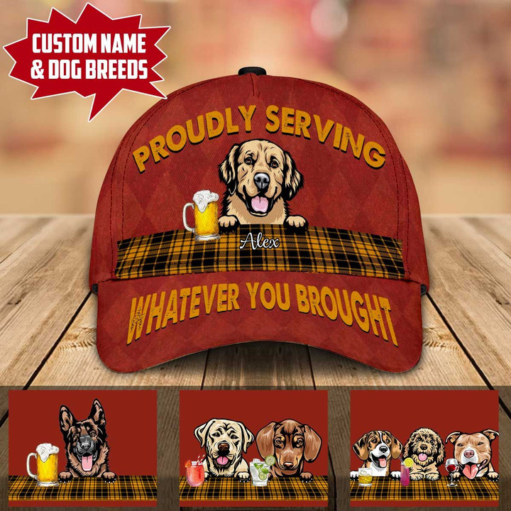 Personalized Proudly Serving Whatever You Brought Bar & Grill Classic Caps 3D Printing PHT-30TP008