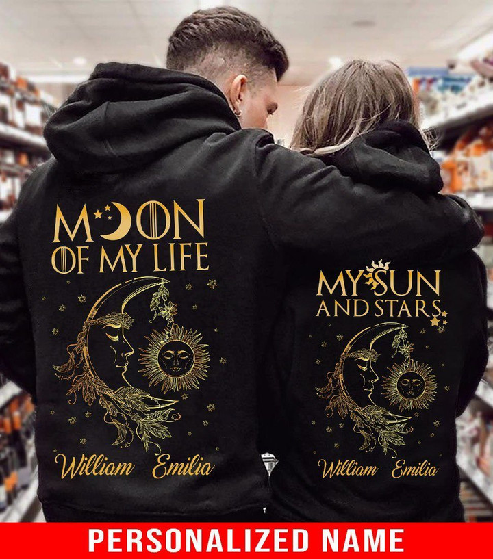 Perssonalized Moon Of My Life My Sun And Star Hoodies NVL-16DD02 Hoodies Dreamship
