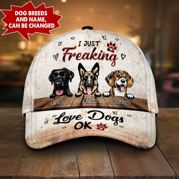 Personalized Name and Dog Breads Cap HQT-30CT149