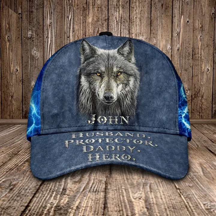 Personalized Name WOLF Protector Cap DHL-30DD005