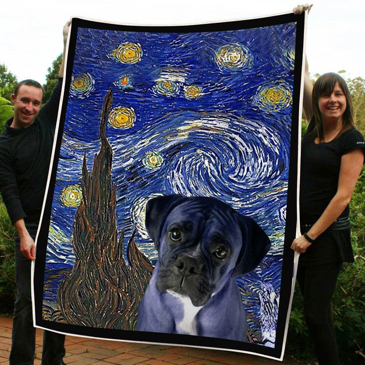 Boxer dog Fleece Blanket ntk-21nq002 Dreamship