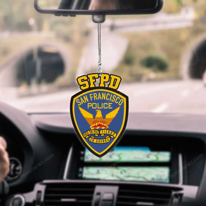 San Francisco Police Department CAR HANGING ORNAMEN tdh | hqt-37sh007