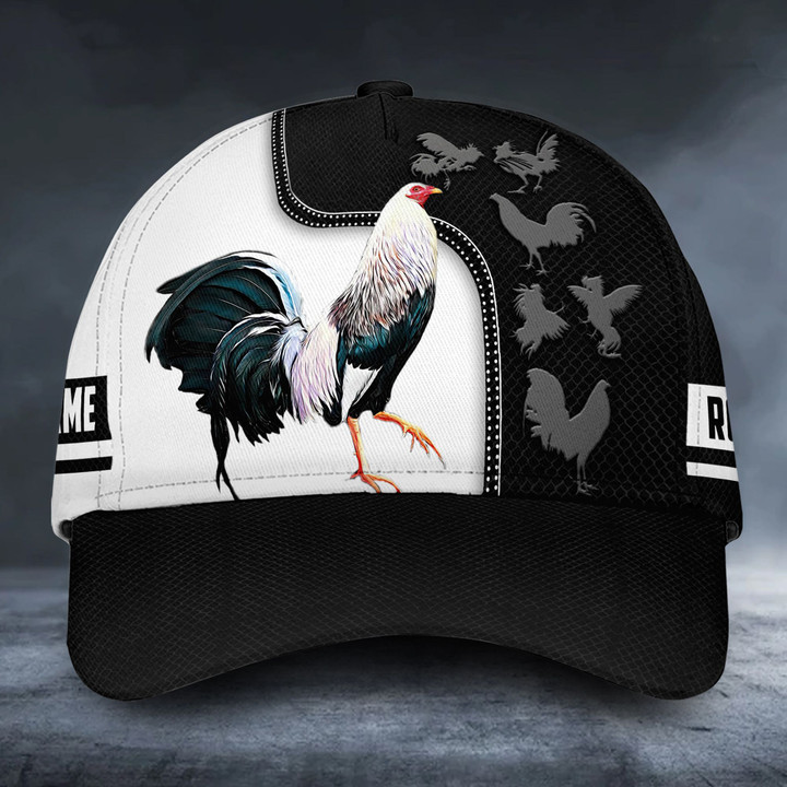 Customized text rooster printing classic cap