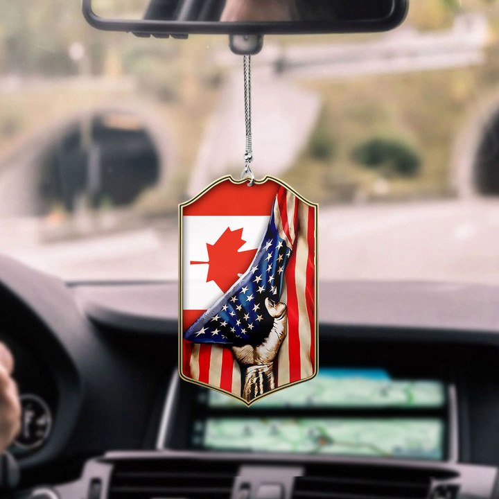 Canada Flag CAR HANGING ORNAMENT tdh | hqt-37dd16
