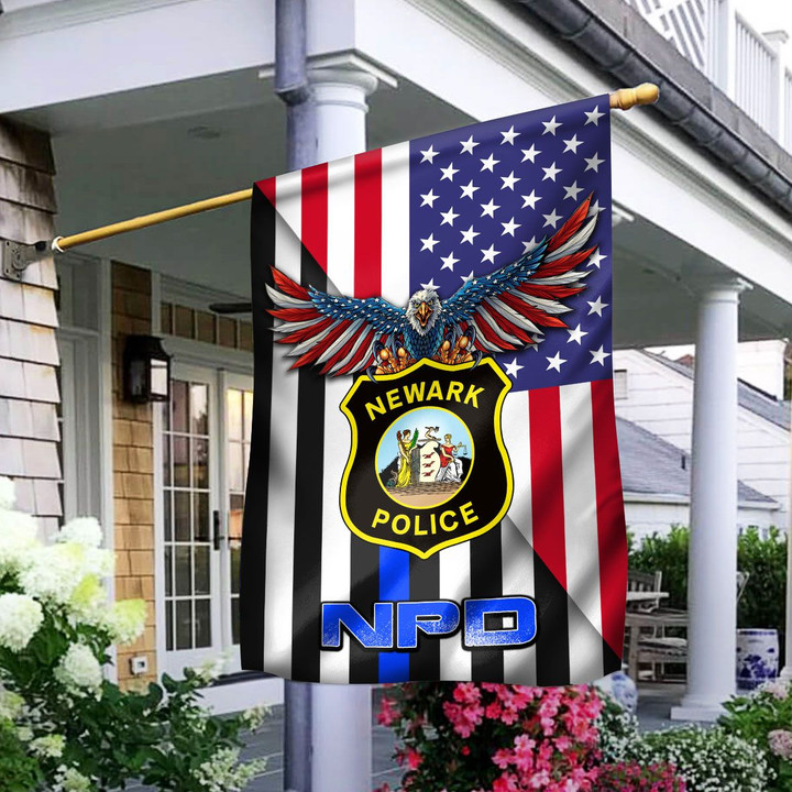 Newark Police Department 3D Flag Full Printing HTT-FCT04