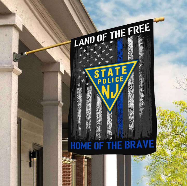 New Jersey State Police 3D Flag Full Printing HTT10JUN21TT3