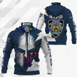 New York City Police Department NYPD New York NY Hoodie With Neck Gaiter | 3D Full Printing Hoodie Mask
