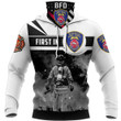 Buffalo Fire Department BFD New York NY Hoodie With Neck Gaiter | 3D Full Printing Hoodie Mask