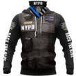 New York City Police Department NYPD NY State Hoodie With Neck Gaiter | 3D Full Printing Hoodie Mask