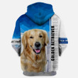 Golden Retriever Hoodie 3D Full Printing