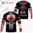 America with Canadian parts hoodie 3D Full Printing