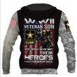WWII U.S. Army Veteran Limited edition 3D Full Printing