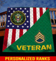 personalized ranks u.s army Blanket 3D Printing