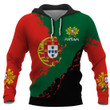 portugal hoodie 3D Full Printing