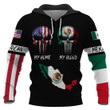 American my home mexico my blood hoodie 3D Full Printing