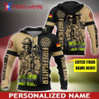 Personalized Name Germany Firefighter 3D Full Printing
