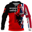Albanian nationality hoodie 3D Full Printing