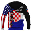 Croatian nationality Hoodies 3D Full Printing