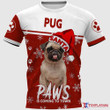 Pug - Santa Paws is comming to town 3D Full Printing