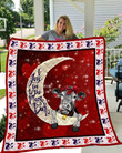 Cow I love you to the Moon and back blanket HQT-QVK00093