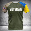 Ukraine Veteran 3D Shirt Full Printing