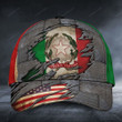 Italy with American flag Classic Cap