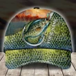 CRAPPIE SCALE HOOK FISHING PERSONALIZED CAP
