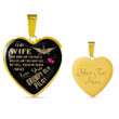 To My Wife | Grumpy Old Pilot | Necklace PHT Jewelry ShineOn Fulfillment Luxury Necklace (Gold) Yes