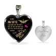 To My Wife | Grumpy Old Pilot | Necklace PHT Jewelry ShineOn Fulfillment Luxury Necklace (Silver) Yes