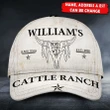 Custom Name, Address, Est Cattle Ranch Classic Caps