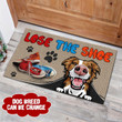 LOST THE SHOE Personalized Dog Doormat Full Printing Area Rug Templaran.com - Best Fashion Online Shopping Store