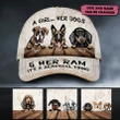Personalized Name and Dog Breeds Cap tdh | hqt-30va118