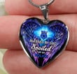 Blessed By God Spoiled By My Police Heart Necklace Jewelry ShineOn Fulfillment