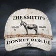 Custom Name, Address, Est Donkey Rescue Classic Caps