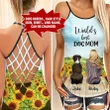 Personalized Name Hair and Dog Breed  World's Best Dog Mom Woman Cross Tank Top tdh | hqt-35ct23