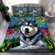 Siberian Husky Starry Night Quiltset
