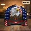 Personalized Name Eagle American Cap KNV-30CT39