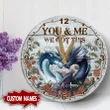 DRAGON COUPLE YOU & ME WE GOT THIS PERSONALIZED CLOCK NTP-28TP001