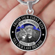 To My Husband From Our First Kiss Till Our Last Breath I Love You Lion Necklace PHT Jewelry ShineOn Fulfillment Luxury Necklace (Silver)