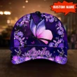 Personalized Name Butterfly Girl Cap tdh | hqt-30nq013