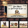 Personalized Custom Bar & Grill Dogs Horizontal Printed Metal Sign PHT-29TP016