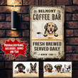 Personalized Coffee Bar (Custom) Dogs Printed Metal Sign NLA-29MQ001