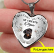 I will Carry you with me Dog Heart Necklace PM-18CT02 Jewelry ShineOn Fulfillment Luxury Necklace (Silver) No