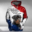 ROTTWEILER will come into your life 3D Full Printing Hoodie Hoodie 3D 3D Tee Art Hoodie S