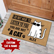CUSTOM CAT AND NAME NTP-DTP0002 Area Rug Templaran.com - Best Fashion Online Shopping Store
