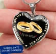 COUPLERINGS I love you then I love you still Personalized Heart Necklace