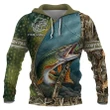 NORTHERN PIKE SCALE FISHING CAMO PERSONALIZED 3D Full Printing Hoodie