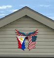 Philippines Flag Eagle Cut Metal Sign hqt-49xt038