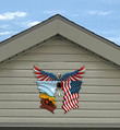 Farmer Flag Eagle Cut Metal Sign hqt-49xt054