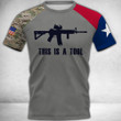 I Am The Weapon Texas Flag 3D Full Printing HTT-TT243